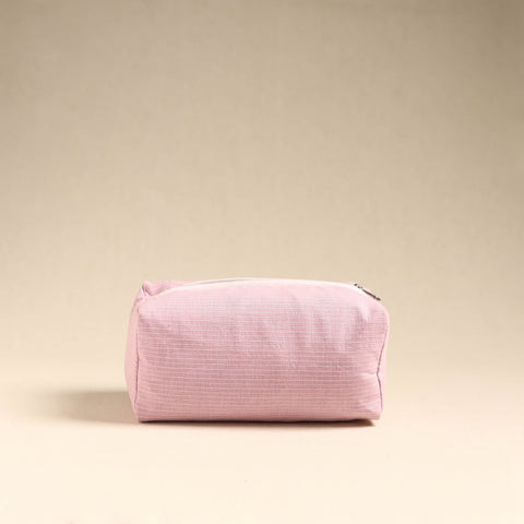  Pink Handmade Cotton Toiletry Pouch 