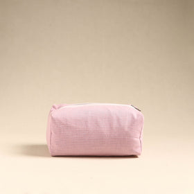  Pink Handmade Cotton Toiletry Pouch 