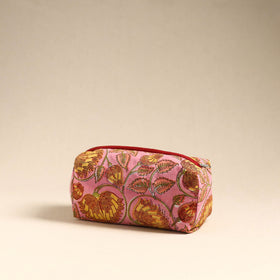  Pink Handmade Cotton Toiletry Pouch 