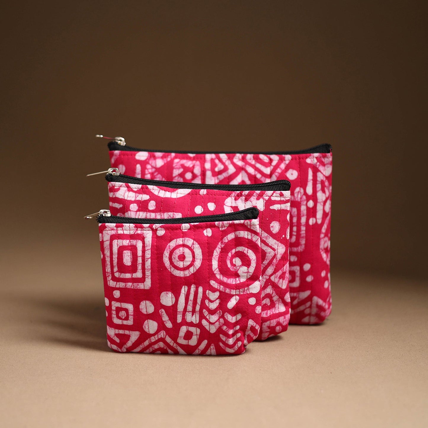 Handcrafted Multipurpose Cotton Utility Pouch Set 