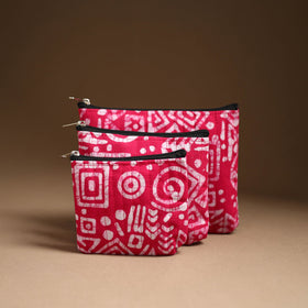 Handcrafted Multipurpose Cotton Utility Pouch Set 