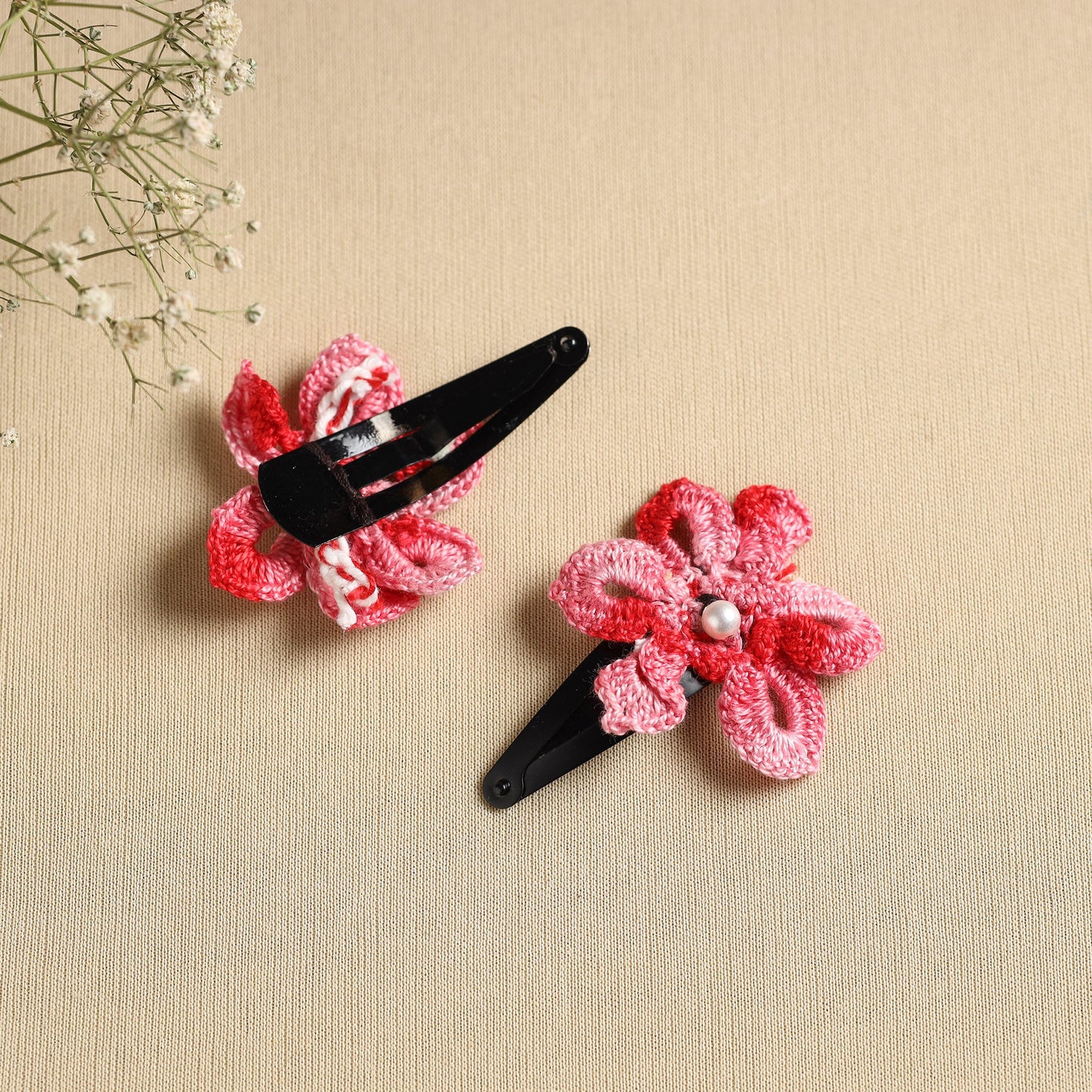  Handmade Crochet Tik-Tak Hair Clip (set of 2) 06 