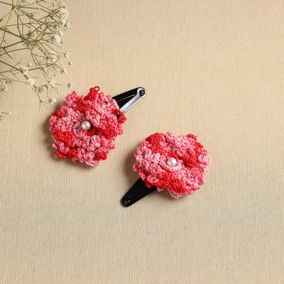  Handmade Crochet Tik-Tak Hair Clip (set of 2) 12 
