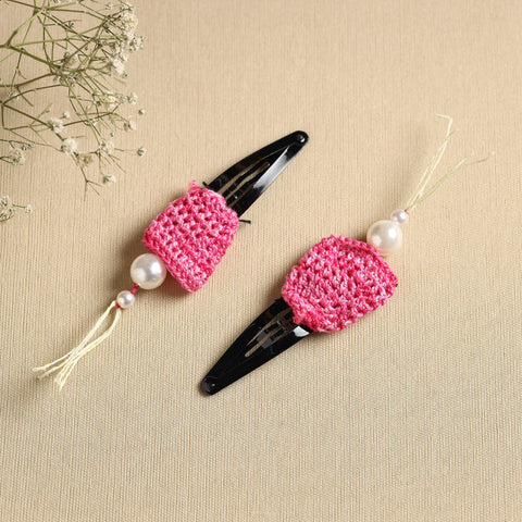  Handmade Crochet Tik-Tak Hair Clip (set of 2) 18 
