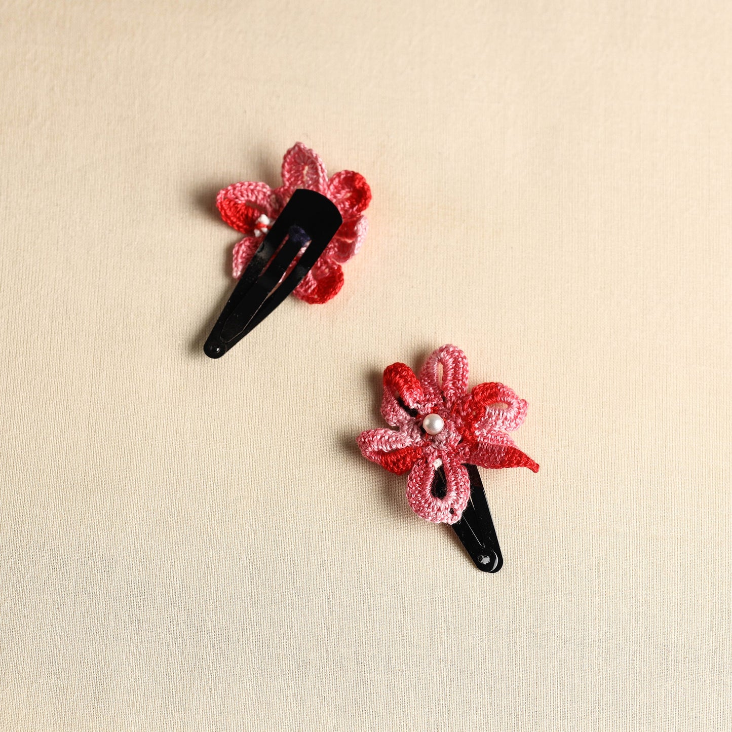  Handmade Crochet Tik-Tak Hair Clip (set of 2) 