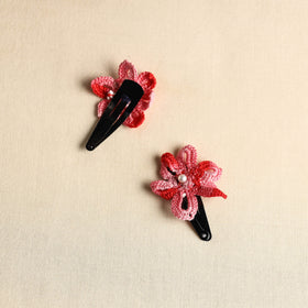  Handmade Crochet Tik-Tak Hair Clip (set of 2) 