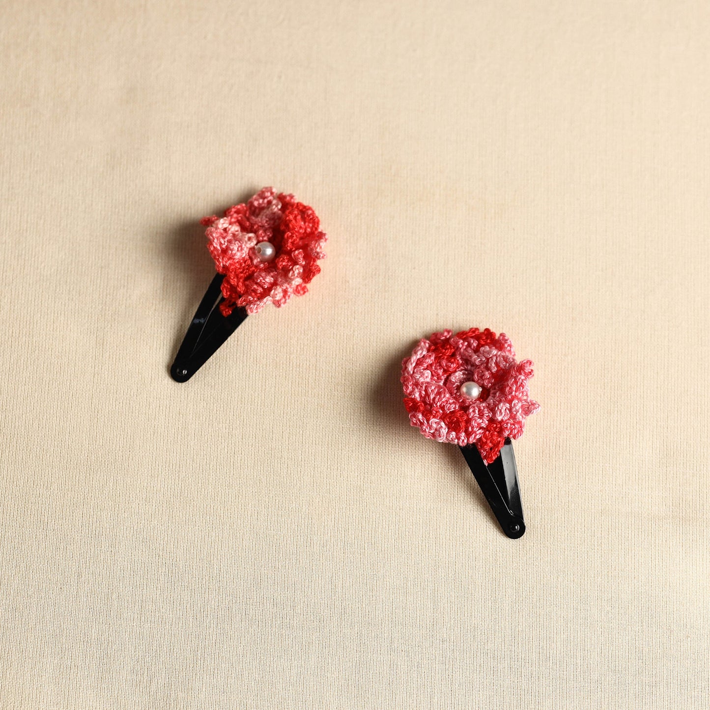  Handmade Crochet Tik-Tak Hair Clip (set of 2) 