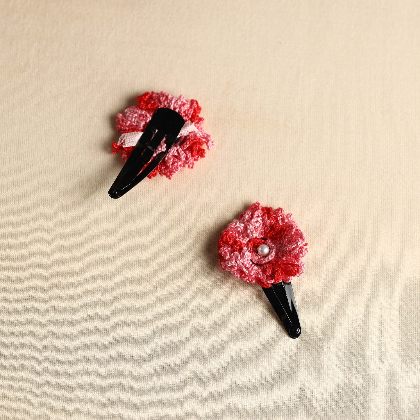  Handmade Crochet Tik-Tak Hair Clip (set of 2) 