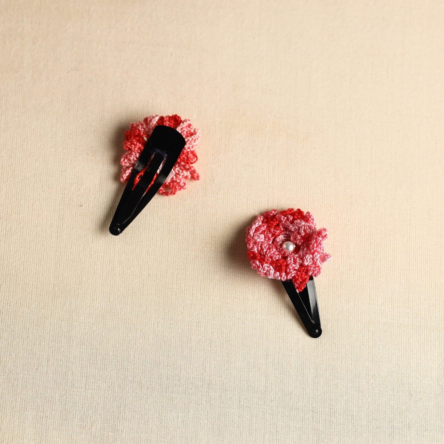  Handmade Crochet Tik-Tak Hair Clip (set of 2) 