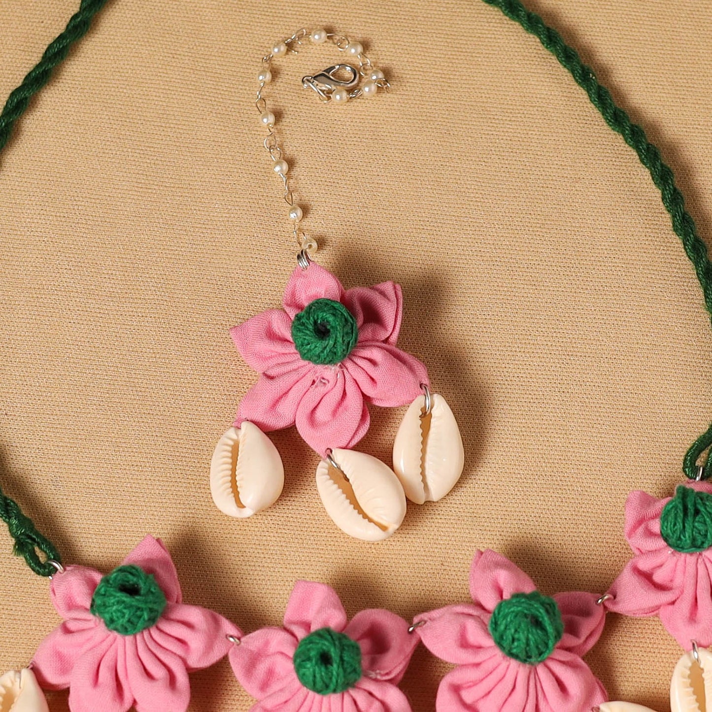 Handmade Fabart Floral Jewellery Set