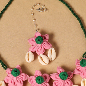 Handmade Fabart Floral Jewellery Set