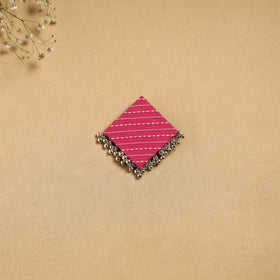 Handmade fabart ghungroo work hair clip 11 - handcrafted