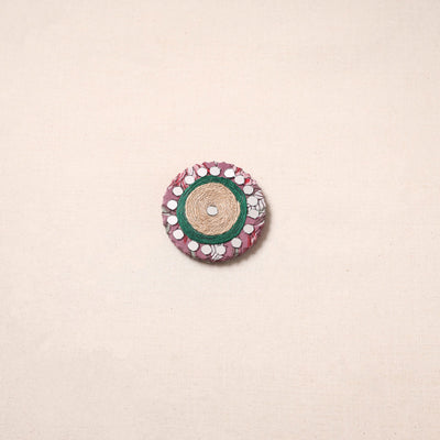 Handmade fabart jute magnet 01 - handcrafted