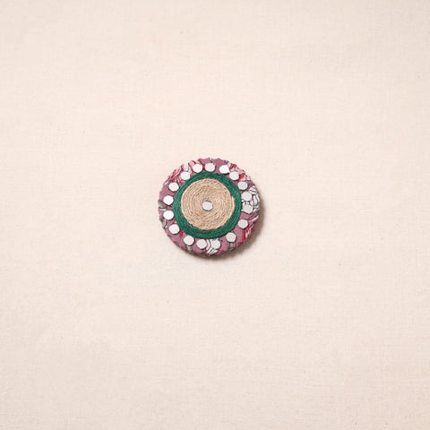 Handmade fabart jute magnet 01 - handcrafted