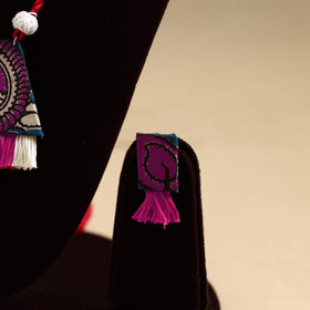 Pink - handmade fabart necklace set 05 - handcrafted