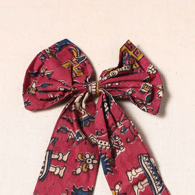 Pink - handmade fabric bow hair clip 27 - handcrafted