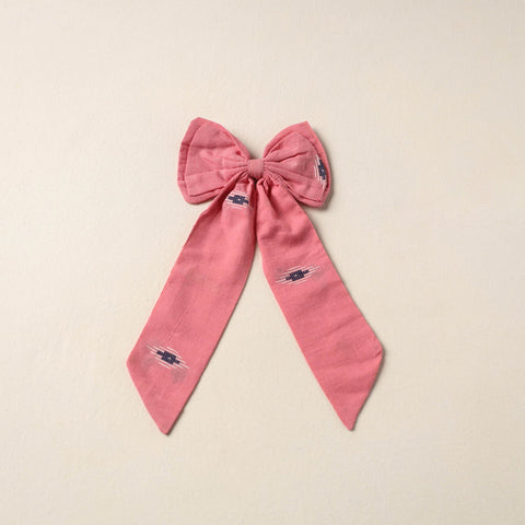 Pink Handmade Fabric Bow Hair Clip
