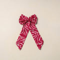 Pink Handmade Fabric Bow Hair Clip