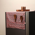 Handmade fridge top cover with multiple pockets 02