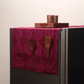 Handmade fridge top cover with multiple pockets 118