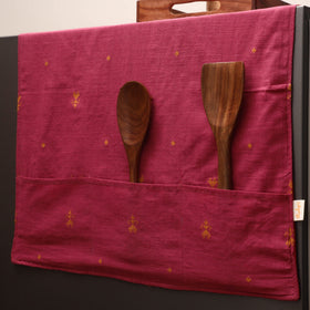 Handmade fridge top cover with multiple pockets 14