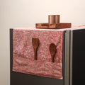 Handmade fridge top cover with multiple pockets 17