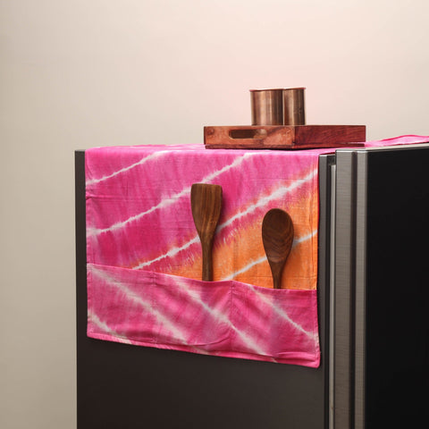 Handmade fridge top cover with multiple pockets 30