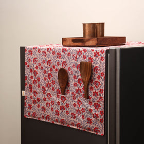Handmade fridge top cover with multiple pockets 32