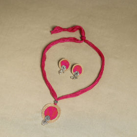 Buy Handmade GS Jute Fabart Necklace Set Online