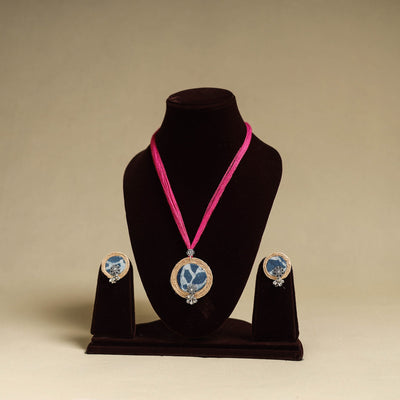 Buy Handmade GS Jute Fabart Necklace Set Online