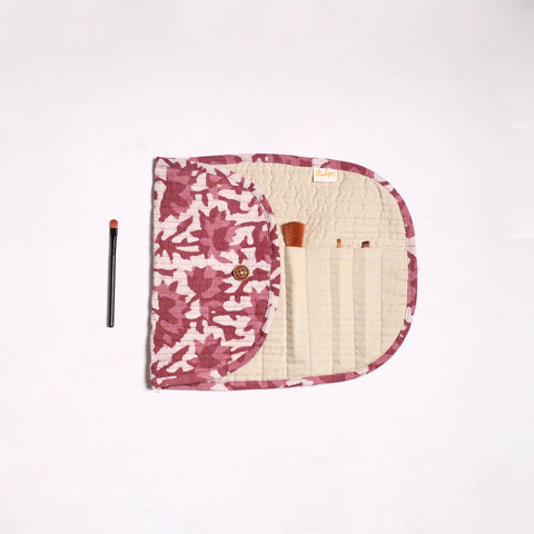 Handmade multipurpose segmented make-up brush wrap