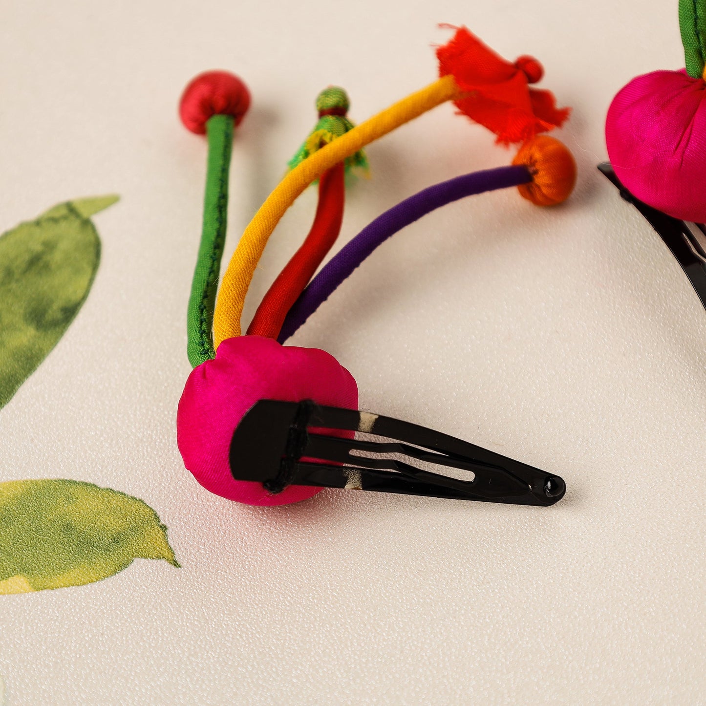  Handmade Poppy Hair Clips by Jugaad 