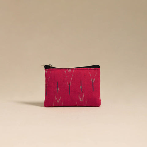  Pink Handmade Quilted Cotton Coin Pouch 