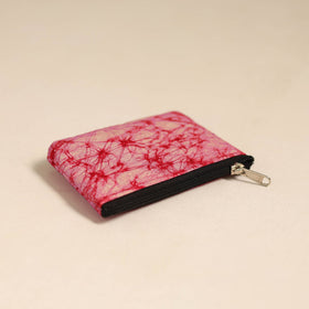  Pink Handmade Quilted Cotton Coin Pouch Online in India