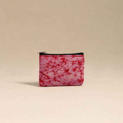  Pink Handmade Quilted Cotton Coin Pouch Online in India