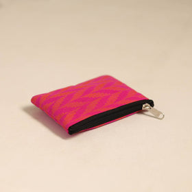  Pink Handmade Quilted Cotton Coin Pouch Online in India
