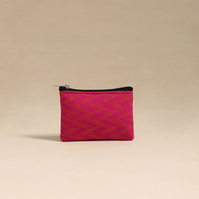  Pink Handmade Quilted Cotton Coin Pouch Online in India
