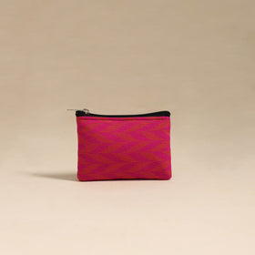  Pink Handmade Quilted Cotton Coin Pouch Online in India