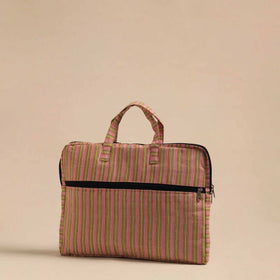  Pink Handmade Quilted Cotton Laptop Bag