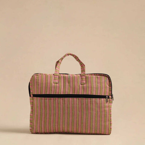  Pink Handmade Quilted Cotton Laptop Bag