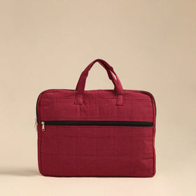 Shop Pink Handmade Quilted Cotton Laptop Bag 