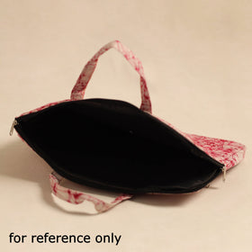  Pink Handmade Quilted Cotton Laptop Bag