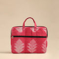 Shop Pink Handmade Quilted Cotton Laptop Bag 