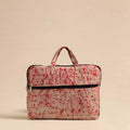  Pink Handmade Quilted Cotton Laptop Bag
