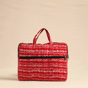  Pink Handmade Quilted Cotton Laptop Bag