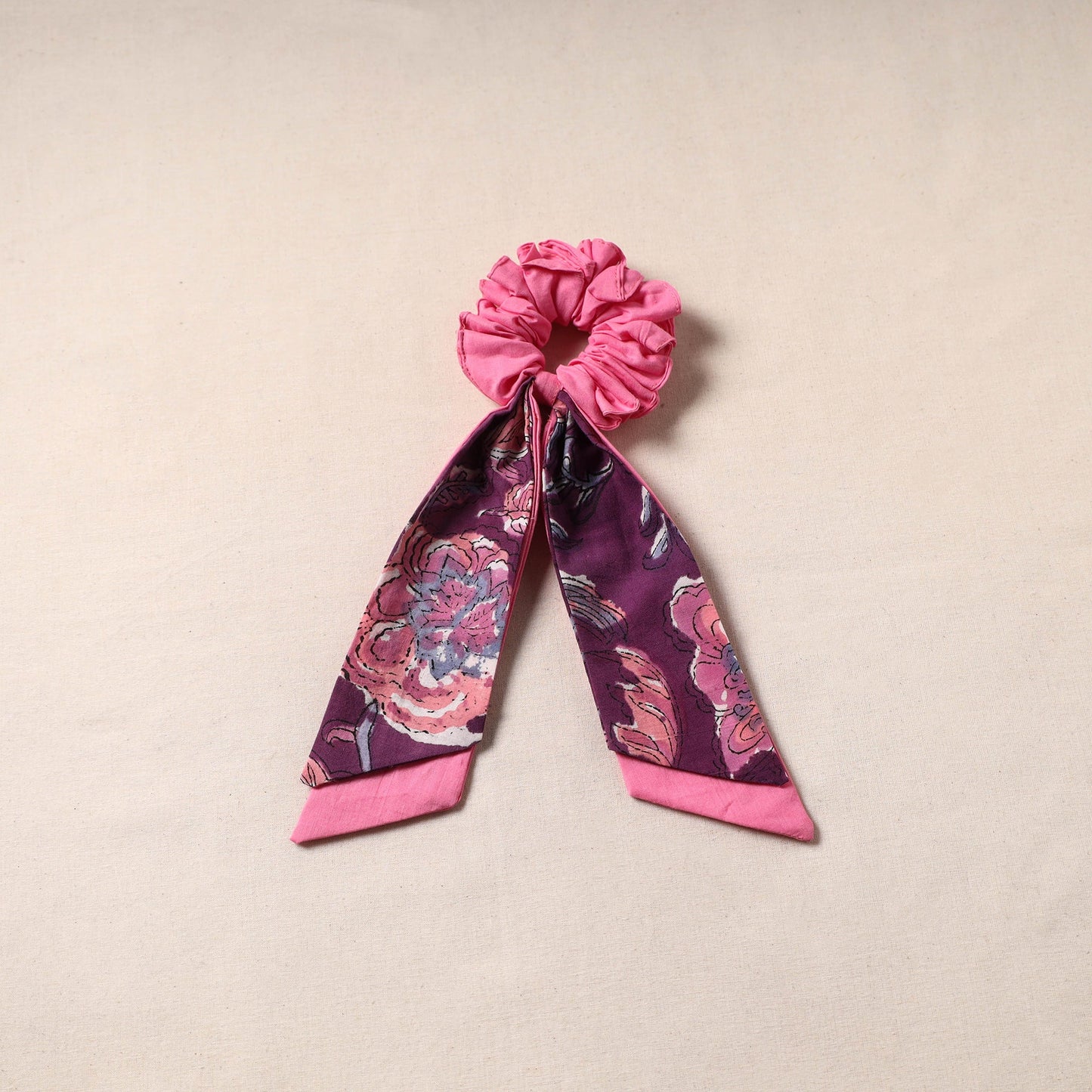 Handmade rubber band/scarf scrunchie 40 - handcrafted