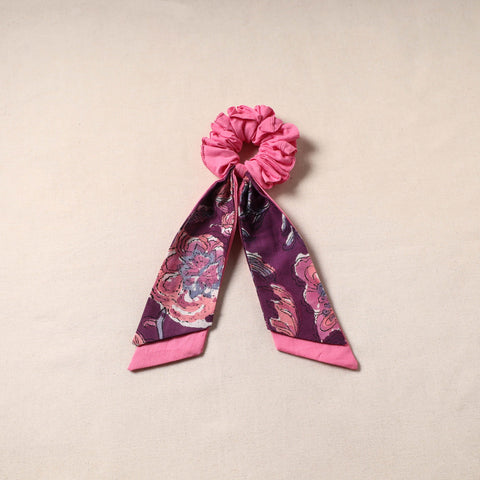 Handmade rubber band/scarf scrunchie 40 - handcrafted