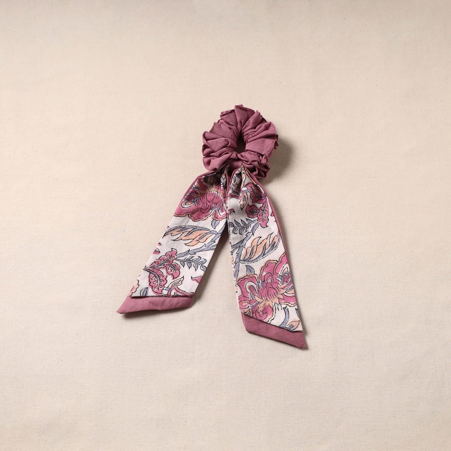 Handmade rubber band/scarf scrunchie 47 - handcrafted