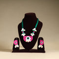  Handmade Shell Work Fabart Necklace Set