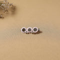 Handmade thread mirror work hair clip 11 - handcrafted